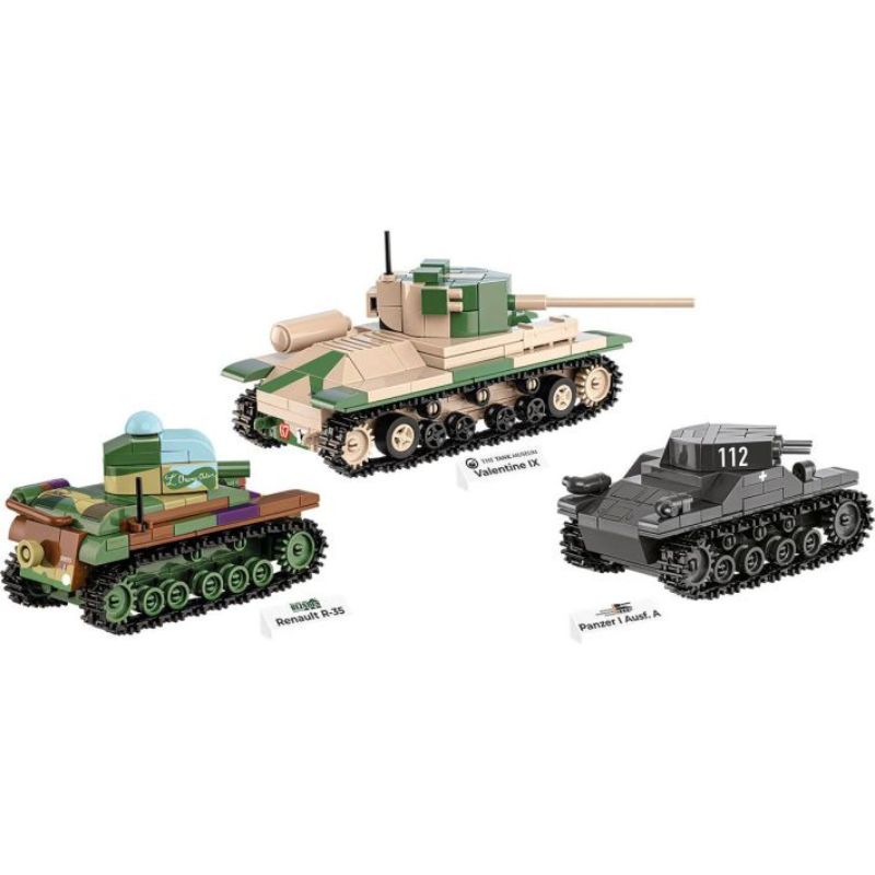 COBI 2740 Renault R35 - Valentine IX - Panzer I